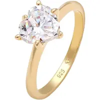 Elli Anillo 'Herz' oro / transparente