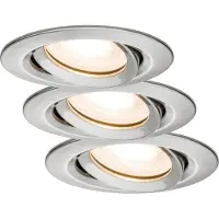 Paulmann Juego de 3 focos empotrables LED Nova Plus, con mecanismo de inclinación
