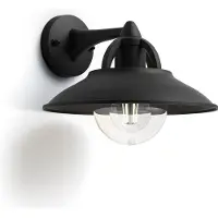 Philips Lámpara de pared myGarden, luz exterior para pared, color negro, aluminio, estilo moderno, ideal para jardín y terraza
