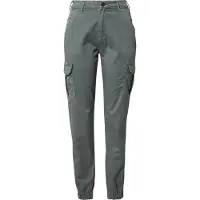 Urban Classics Pantalón cargo ' Ladies High Waist Cargo Pants ' gris