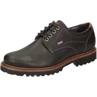 Sioux Zapatos con cordón 'Sneaker Herren 383 50 Echtleder in schwarz' negro