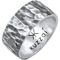 KUZZOI Anillo negro / plata