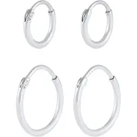 KUZZOI Pendientes 'Creolen' plata