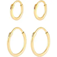 KUZZOI Pendientes 'Creolen' oro