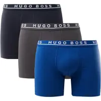 BOSS Calzoncillo boxer 'Power' añil / azul noche / gris oscuro / blanco