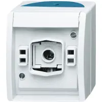 Busch-Jaeger BJ APWG, luz de señalización marítima 2661W-53 E10, sin cubierta, color gris/azul verdoso