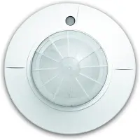 Busch-Jaeger BJ Busch-Wächter, sistema de detección de presencia, modelo 6818 U, línea BasicLINE, color blanco alpino, para pasillos