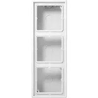 JUNG Tapa para desagüe JG con marco, modelo 3-F, color blanco alpino (LS583AWW)