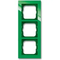 Busch-Jaeger 1723-286, color verde, sin tornillos, marca , acabado brillante, línea Busch-Axcent, 91 mm