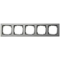 Gira Marco de cubierta giratorio, acero inoxidable, 5 vías, modelo 021533
