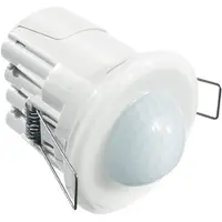 ESYLUX , sensor de movimiento para empotrar en techos, modelo MD-CE360i/8, alcance de 360°, acabado opal mate