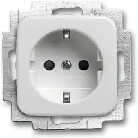 Busch-Jaeger BJ Reflex SI Schuko Kombi 20 EUCBLI-214 con iluminación LED, color blanco alpino