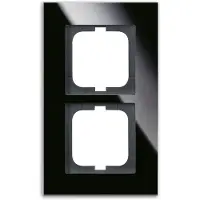 Busch-Jaeger BJ carat, marco para espejo, modelo 1722-825, doble cristal, color negro