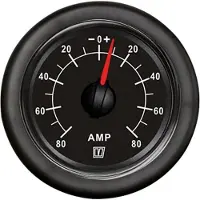 VETUS Amperímetro analógico , 150A, 12-24V, color negro, 52 mm