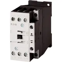 Eaton DILM25-10, 24V, 50/60Hz, 277136. Contactor de potencia, 3 polos + 1 polo auxiliar, 11 kW, 400V AC, categoría de uso AC3