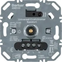 Berker Uni-Drehd.Komf.(R,L,C,LED) 296110, interruptor giratorio con funciones (derecha, izquierda, central, LED).