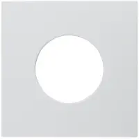 Berker Cubierta BER S1 para señalización luminosa (referencia 11248989) y pulsadores, color blanco polar brillante