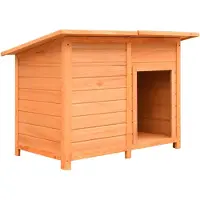 vidaXL Caseta para perros, madera de pino y abeto, 120x77x86 cm