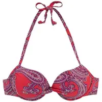 LASCANA Top de bikini rojo