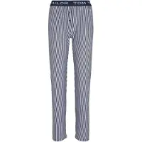 Tom Tailor Pantalón de pijama azul oscuro / blanco