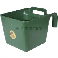 Gobel Comedero de plástico para caballos, potros o yeguas, de 11 litros, color verde