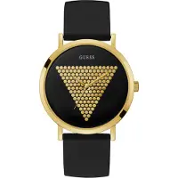GUESS Reloj analógico 'Imprint' oro / negro