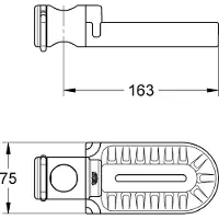 GROHE Dispensador de jabón Relexa, cromado, para sistema de ducha - 28631000