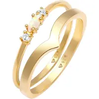 Elli Anillo oro / transparente