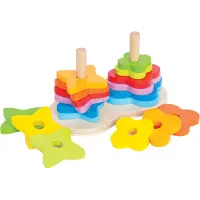 Hape Formas De Apilamiento De Arcoíris Doble
