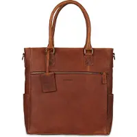 Burkely Antique Avery Bolsa de hombro Piel natural 34 cm Compartimento para el portátil marrón