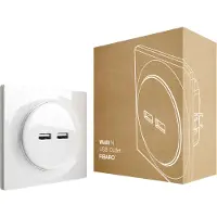 Fibaro Walli N, 2 puertos USB, USB 2.0, Blanco, 100 - 240 V, 50/60 Hz, 5 V