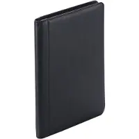 Dermata Caso de escritura Piel natural 35.5 cm negro