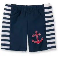 Playshoes Bermudas navy / rojo fuego / blanco
