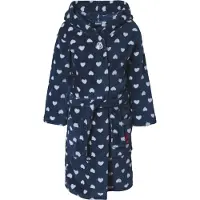 Playshoes Albornoz 'Maritim' azul oscuro / blanco