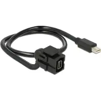 DeLOCK 86374, 0,5 m, Mini DisplayPort, Mini DisplayPort, Conector macho, Conector hembra,