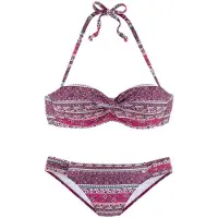 s.Oliver Bikini beige / petróleo / frambuesa / rosa claro / blanco perla