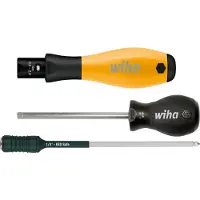 Wiha Destornillador de par de apriete TorqueVario-S ESD (negro/amarillo, de 2 piezas, 0,1 - 0,6 Nm)