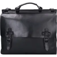 Harold's Aberdeen Maletín Piel natural 39 cm Compartimento para el portátil negro