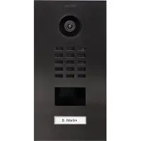 DoorBird , estación de video IP D2101V, acero inoxidable V2A, con 1 botón de llamada