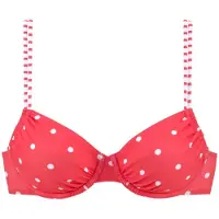 s.Oliver Top de bikini 'Audrey' rojo / blanco