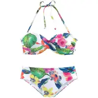 LASCANA Bikini azul / rosa / blanco