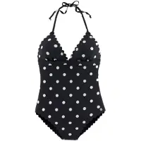 LASCANA Traje de baño negro / blanco