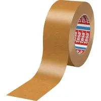 TESA Cinta de crepe 4304, longitud 50 metros, anchura 38 mm, ligeramente texturizada, color marrón - 04341-00005-00