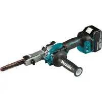 Makita Lima de cinta sin cable DBS 180 RTJ 18 V 9 x 533 mm sin escobillas + 2x batería recargable 5,0 Ah + cargador + Makpac