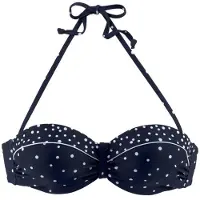 LASCANA Top de bikini navy