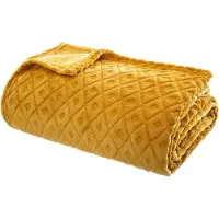 Zesso Manta suave Eazy Living Francine, 180 cm x 230 cm, color amarillo