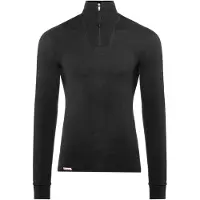 Woolpower - Zip Turtleneck 400 - Camiseta de manga larga size 3XL, negro