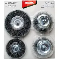 Makita Conjunto de cepillos de 4 piezas com/rondo D-65729