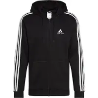 Adidas adidasChaqueta con capucha Essentials French Terry 3 bandas L Black / White Hombre