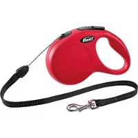 Flexi Correa Extensible Classic - Cord Leash - S - 8 metros - Rojo